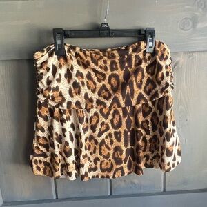 Leopard Print Women's Skort